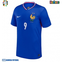 Camisa de Futebol França Olivier Giroud #9 Equipamento Principal Europeu 2024 Manga Curta